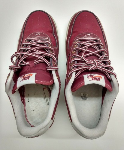 Mens Nike Air Force 1 “Team Red” Size 11 Red/Bone-Gum 488298-625 RARE DS - Picture 7 of 12