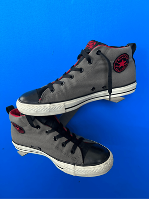 Vintage Converse Chuck Taylor All Star Gray/Black/Red Canvas  display picture 2