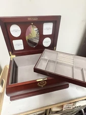 Vintage Wooden Jewelry Box By Things Remembered H1