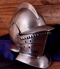 Medieval Burgonet Helmet With Inner Leather Liner LARP Burgonet Reenactment Gift