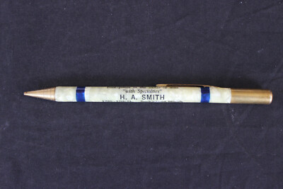 H. A. SMITH ROCK ISLAND, IL. ADVERTISING NOVELTY, NEWTON IOWA MECHANICAL PENCIL 