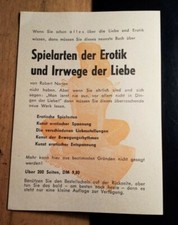 Advertising & Order Form for Book Varieties of Eroticism... by Robert Norten