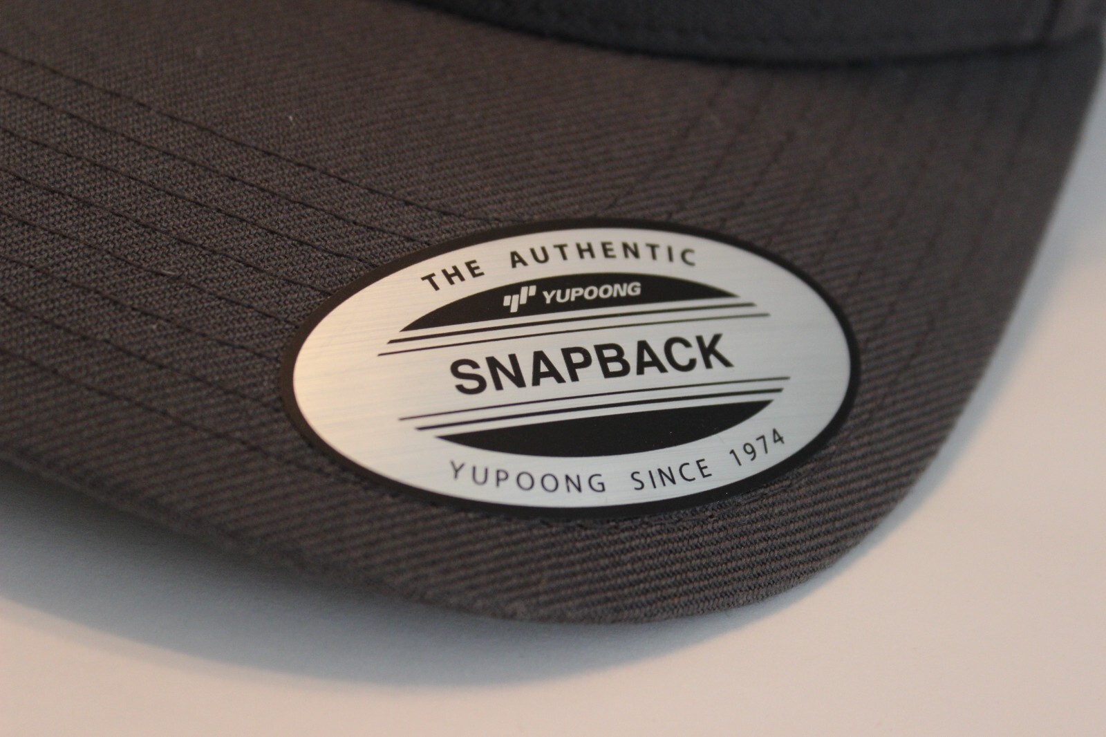 Fish Bone Grey Adjustable Snapback Hat Embroidere… - image 4