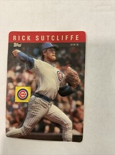 VINTAGE RICK SUTCLIFFE CHICAGO CUBS TOPPS 3-D JUMBO CARD ⚾️♨️5