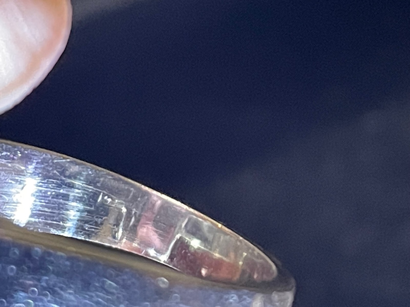 14k White Gold modified rectangular cut blue topa… - image 11