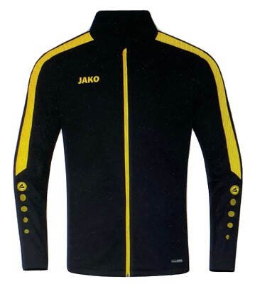 Jako Polyesterjacke Power Trainingsjacke Sportjacke (schwarz-gelb), Größe 152