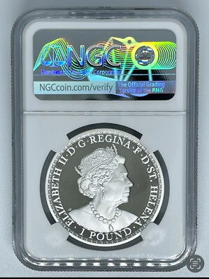2021 St Helena £1 Una and the Lion 1oz Silver Proof NGC PF69 UC