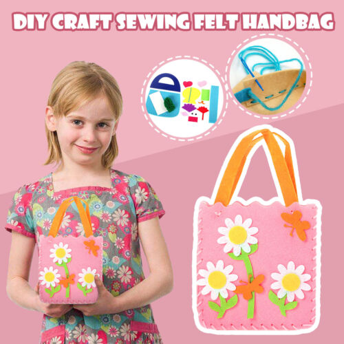DIY Craft Sewing Felts Handbag Kit Christmas Candy Building Magnets for Girls - Picture 1 of 24