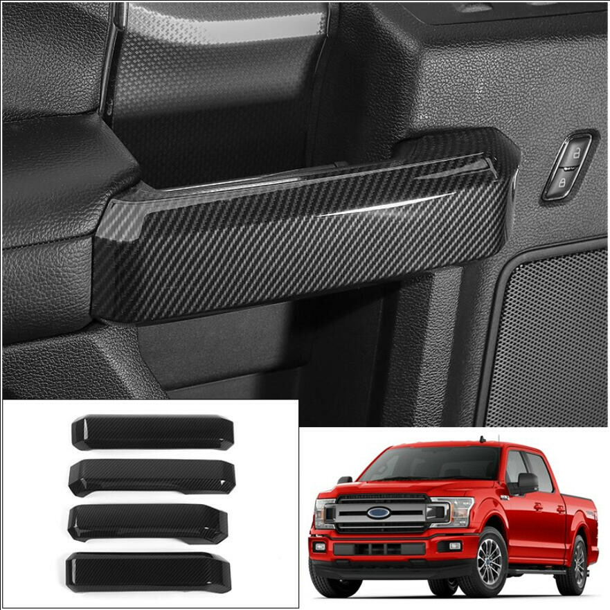 Carbon Fiber ABS Interior Door Handle Frame Cover Trim*4 For Ford F150 20152020 eBay