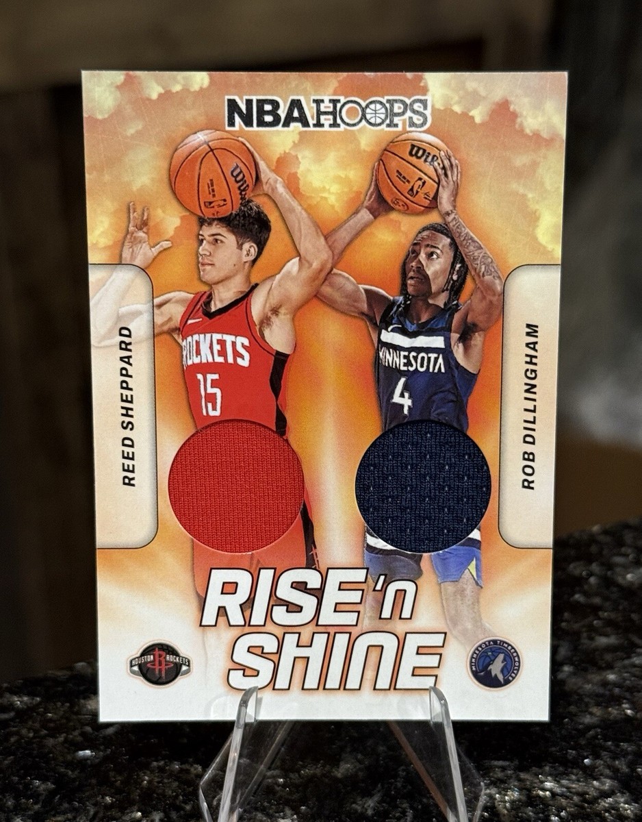 2024-25 NBA Hoops REED SHEPPARD ROB DILLINGHAM DUAL RC RELIC