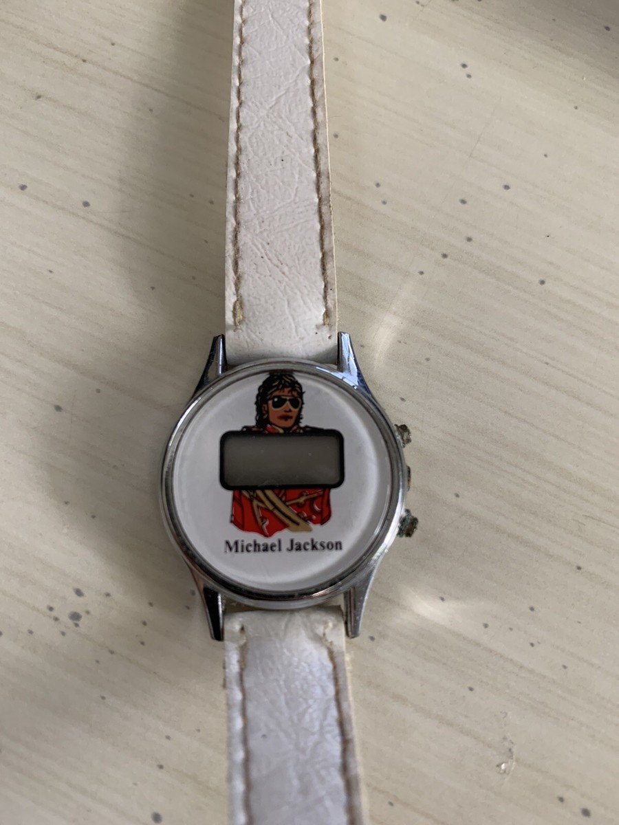VINTAGE | 1980's Michael Jackson Digital Watch | White Band | eBay