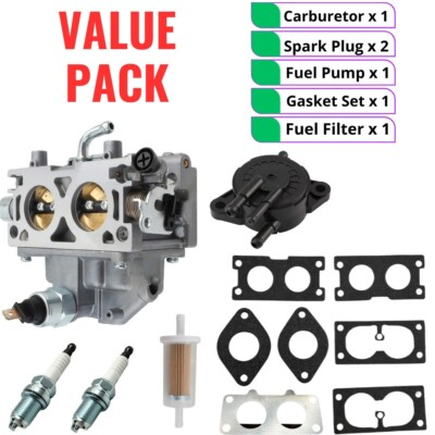 #ad #ad Carburetor kit for Honda GX630 GX630R GX660 GX690 fuel pump filter spark plugs $59.95