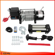 18000lbs Electric Winch 12V Steel Cable Truck Trailer Tow Towing Off-Road SUV