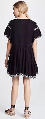 Free People Santiago Embroidered Mini Dress Black Xs Free People Santiago Embroidered Mini Dress Black Xs
