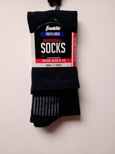 Franklin Youth Large Baseball Socks Navy Blue Shoe Size 6-10