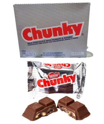 24x Bars Chunky Milk Chocolate With Peanuts & Raisins Candy Bar | 1.4oz