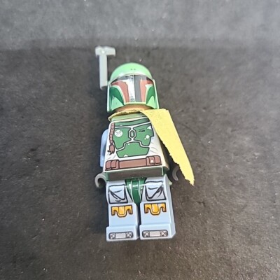 LEGO Boba Fett Minifigure Star Wars sw0396 Head Beard Stubble mini Fig Lot