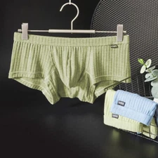 3PCS Men's U Pouch Boxer Briefs - Low Rise Sexy Underwear Soft Breathable M-XXL