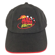 Vtg Mac Tools Racing K-Products Hat Made USA Flames Logo Snap Back Baseball Cap