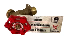 Mueller B&K Industries Solder Sillcock Brass 1/2" & 3/4" 108-503HC *NOS*