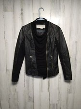TREASURE & BOND Black Leather Motorcycle Jack...