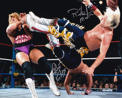 Ricky Morton Robert Gibson Rock & Roll Express Signed 8x10