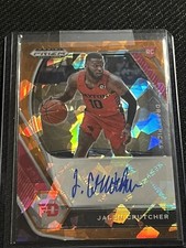 2021 Panini draft picks basketball Jalen Crutcher auto cracked ice orange 