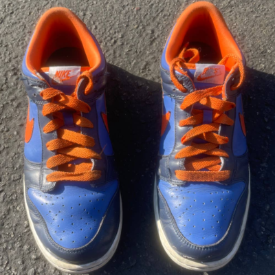 *RARE* BANNED LAME Nike iD Dunk Low 2008 316143-991 Navy Orange RARE* BANNED LAME Nike iD Dunk Low 2008 316143-991 Navy  main image 2