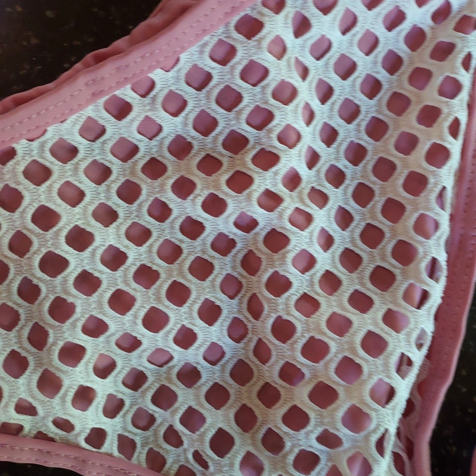 NWT Zaful Forever Young Cheeky Swimsuit Bikini Bottom Strappy Pink