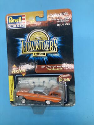 Revell LOW RIDER ミニカー Revell Die Cast Lowriders 59 Chevy Impala Sunkissed New In