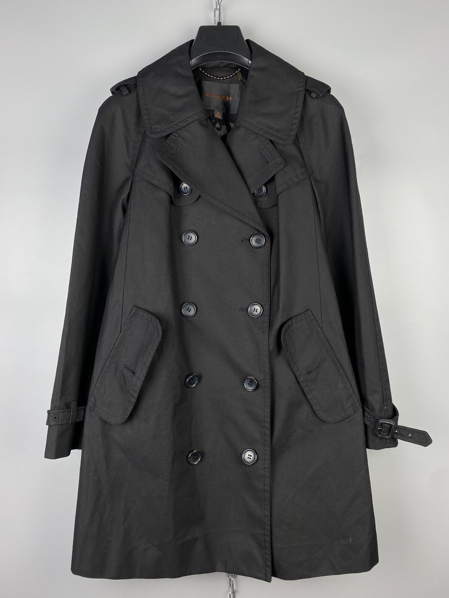COACH THE TRENCH 黒 トレンチコート COACH - 美品 コーチ COACH コットン トレンチコート ベルト付き