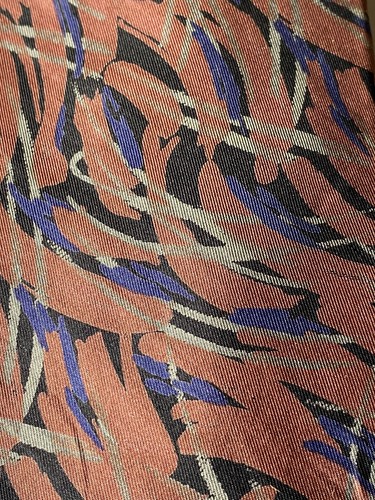 Vintage FENDI 100% Silk Neck Tie GRAPHIC Design Multicolor Black Label 3.5” - Picture 5 of 6