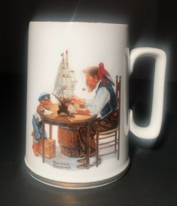 norman rockwell mug for a good boy