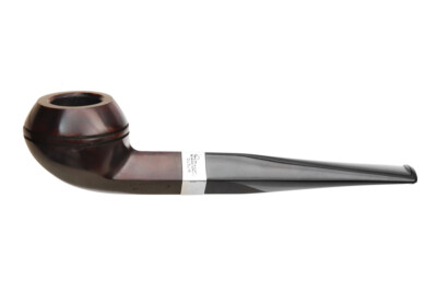 Pfeife Peterson Junior Heritage Silver Mounted Smooth Bulldog Fishtail