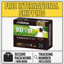 Victor M-DISC BD-R XL 100GB 10 Pack Archival Blu-ray Media BDXL MDisc From Japan