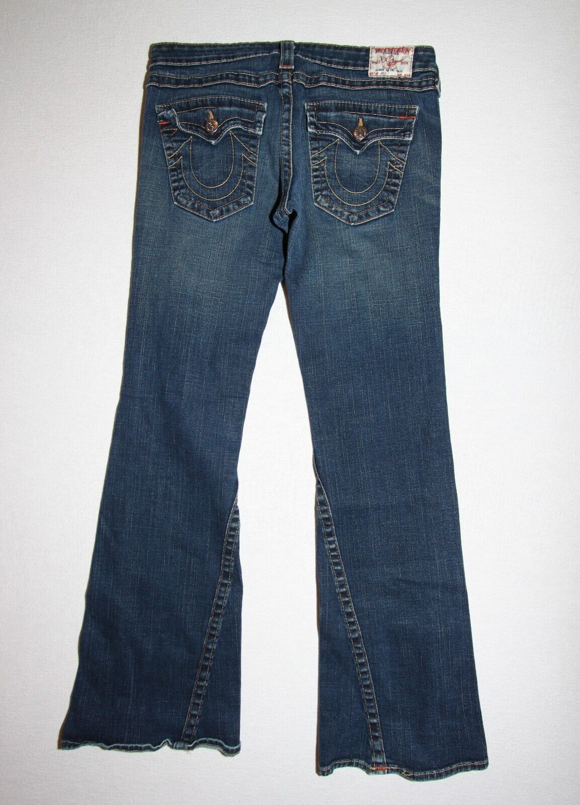 True Religion Joey Women's Size 31 Medium Wash Flared Leg Denim Jeans