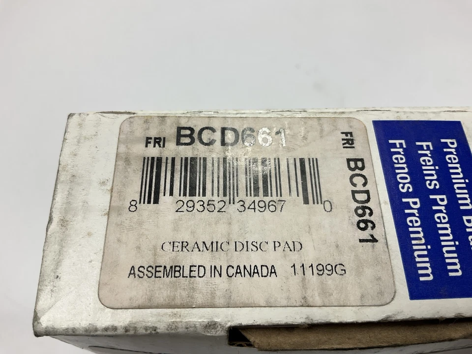 Pastillas de freno traseras Carquest BCD661 para Ford Contour 1995-2000, Mercury Mystique Foto 3 de 3