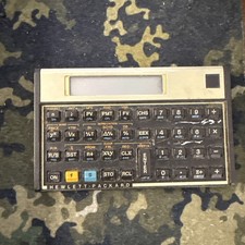 Hewlett Packard HP12C Financial Calculator with Case Guide On Back - Working