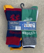 New Hyponline WB Harry Potter 6 Pairs Crew Sock Size 6-12