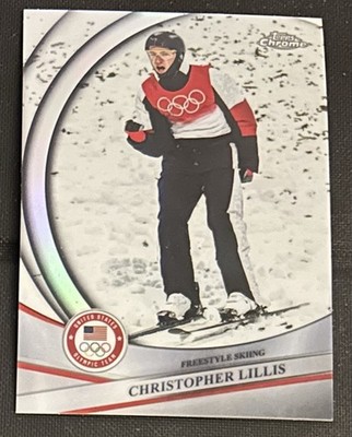 2026 Topps Chrome US Winter Olympic Team USA Refractor Christopher Lillis #174