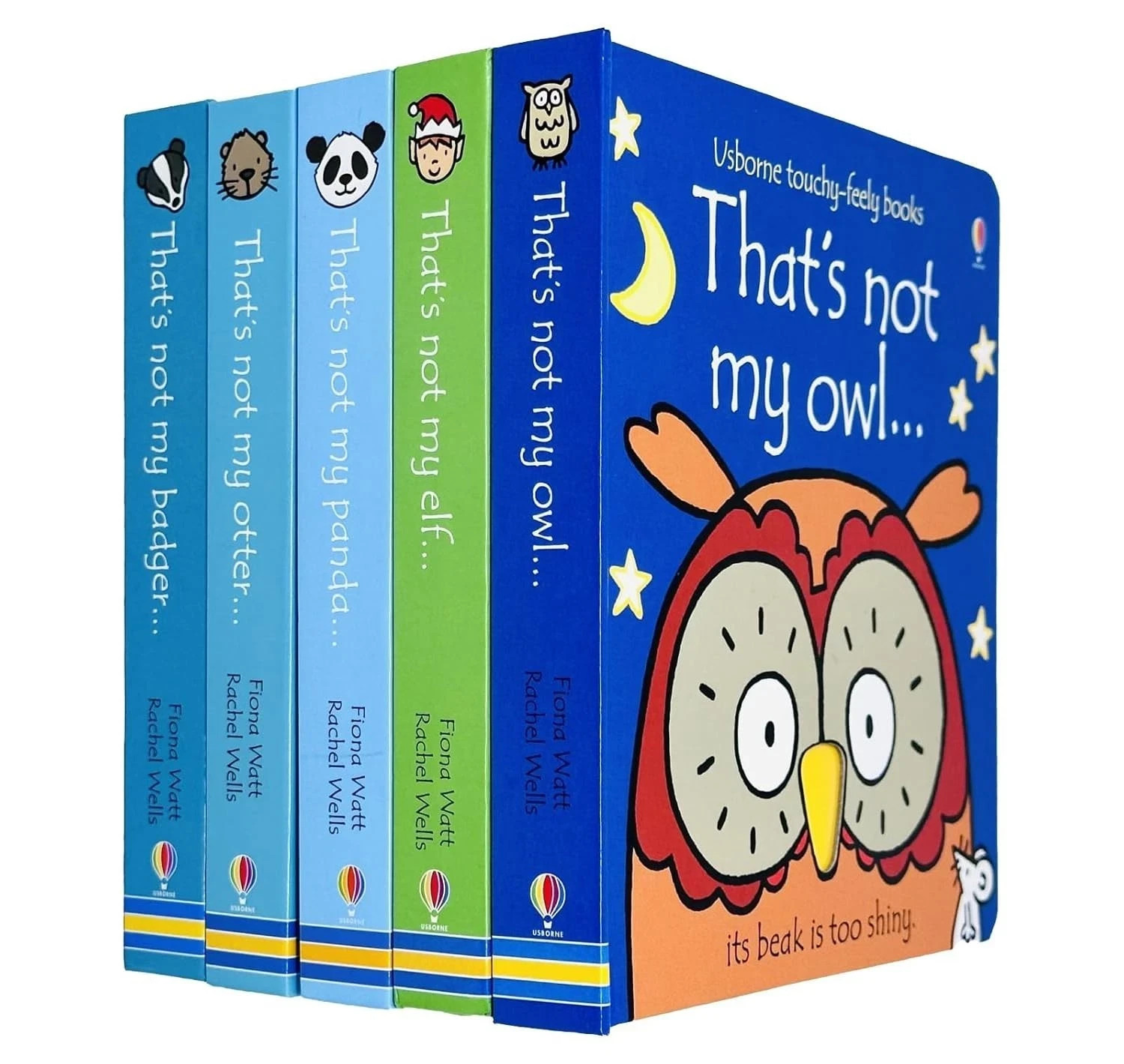 Fiona Watt Unisex Usborne That's Not My 5 Books Collection Set By (Owl, Elf, Panda, Otter And Badger) - Image 3