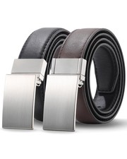 Reversible Kid Belts for Boy Girl,Durable PU Metal Buckle Leather Toddler Bel...