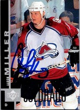 Aaron Miller 1997-98 Upper Deck #258 Auto Hand Signed