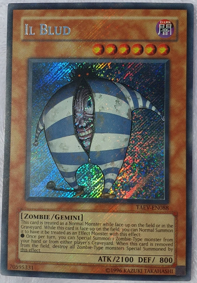 Yugioh 1x IL Blud TAEV-EN088 Secret Rare Unlimited Edition Near Mint - Image 3 of 4