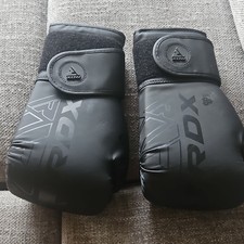 RDX Quadro Dome 3 Boxing Gloves Black 12 oz LOMA TECH Training Sparring Gear