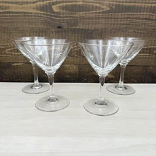 MCM CG Quartzex Star Dust Atomic Starburst Liquor Cocktail Glasses Set of 4