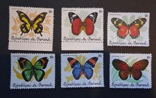 Burundi 1989 Butterflies MNH RRR