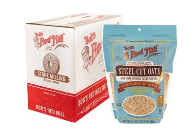 Bob's Red Mill Steel Cut Oats 24oz Pack of 4 Non GMO Whole Grain Vegan Kosher
