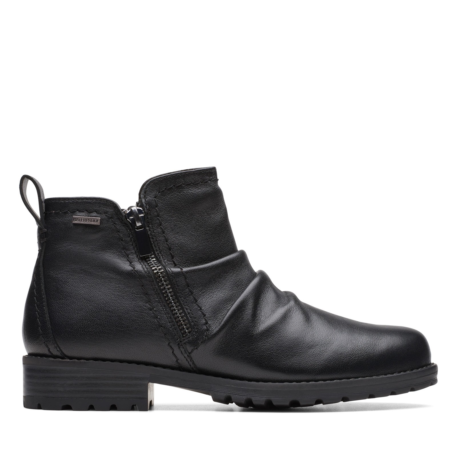 Clarks Aspra Walk Waterproof 26175203 Womens Black Ankle - Booties Boots 95 13090₽