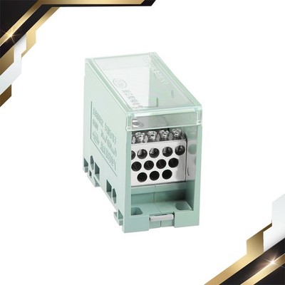 1 Input 12 Output 35mm DIN Rail Terminal Connectors Distribution 10-35mm2